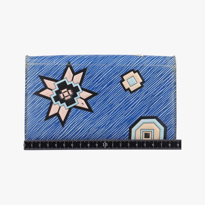 Louis Vuittonportefeuille Twist Chain Wallet Blue X Multicolor Epi M61490 Sp3105