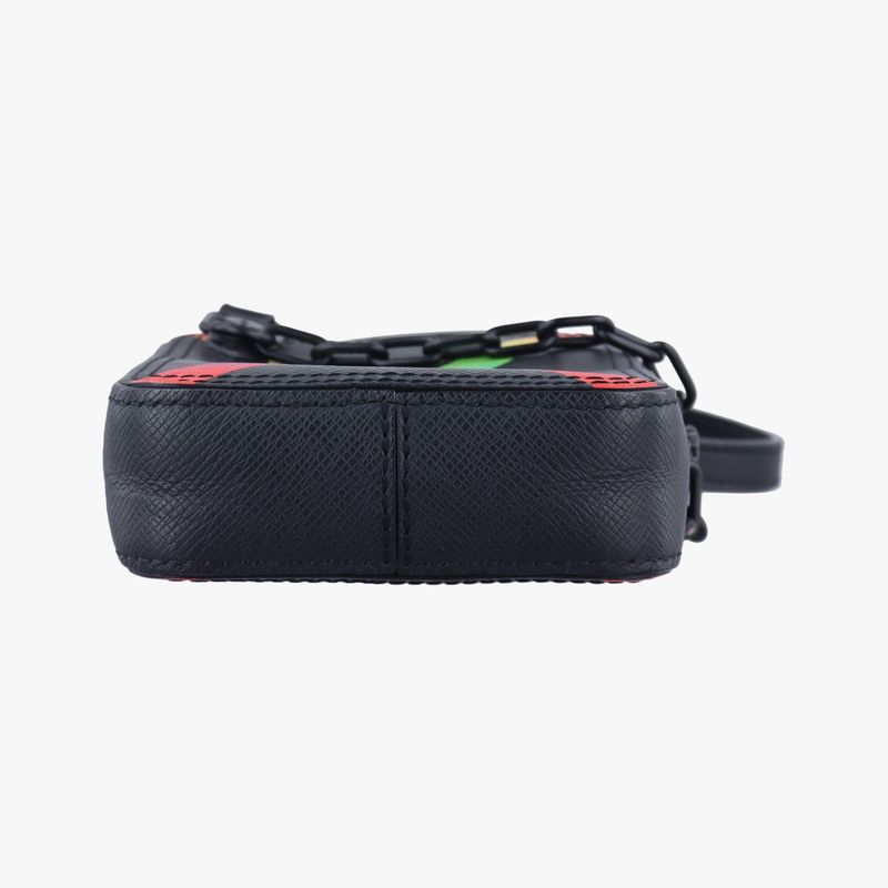 Louis Vuitton Danube Messenger Black X Multicolor Taiga M30332 Ca1199