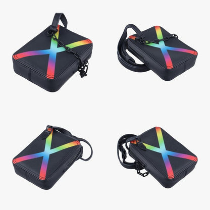 Louis Vuitton Danube Messenger Black X Multicolor Taiga M30332 Ca1199