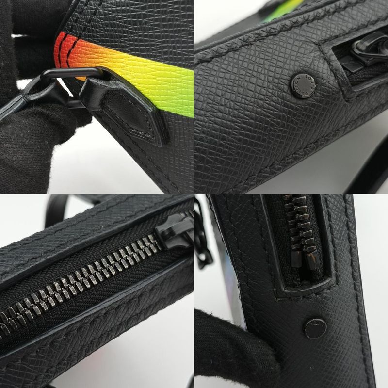 Louis Vuitton Danube Messenger Black X Multicolor Taiga M30332 Ca1199