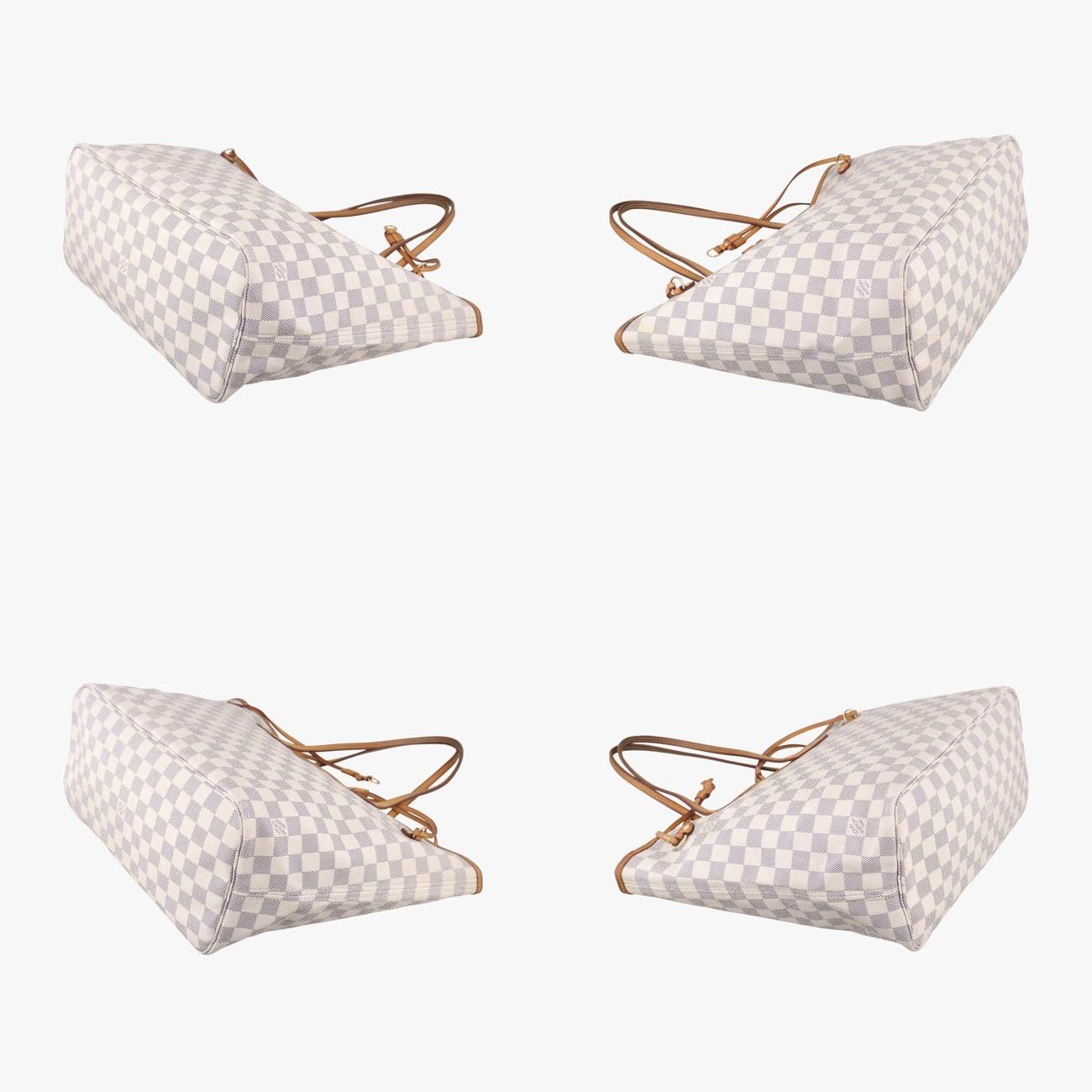 Louis VuittonNeverfull MM Azure Damier Canvas N51107