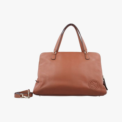 Gucci Soho GG Logo Brown Leather 338970 I016401594