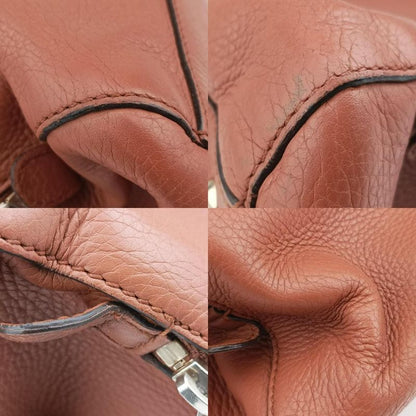 Gucci Soho GG Logo Brown Leather 338970 I016401594