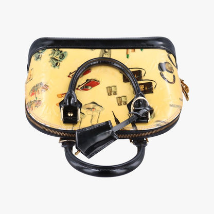 Louis Vuitton Stickers Alma BB Ivory X Black X Multicolor Vernis M50419 Sn1135