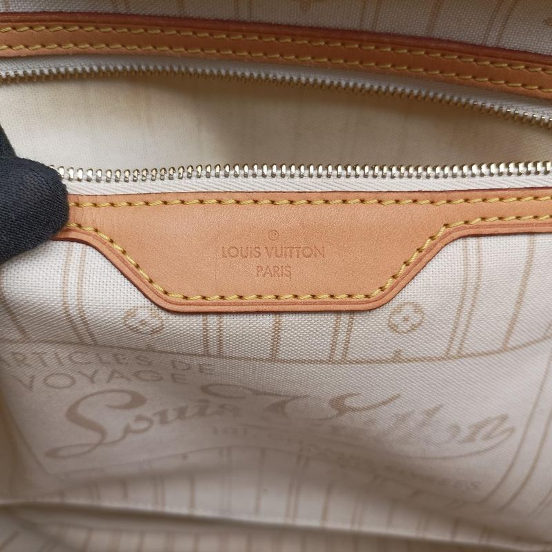 Louis Vuittonneverfull MM Azure Damier Canvas N51107 Sd1113