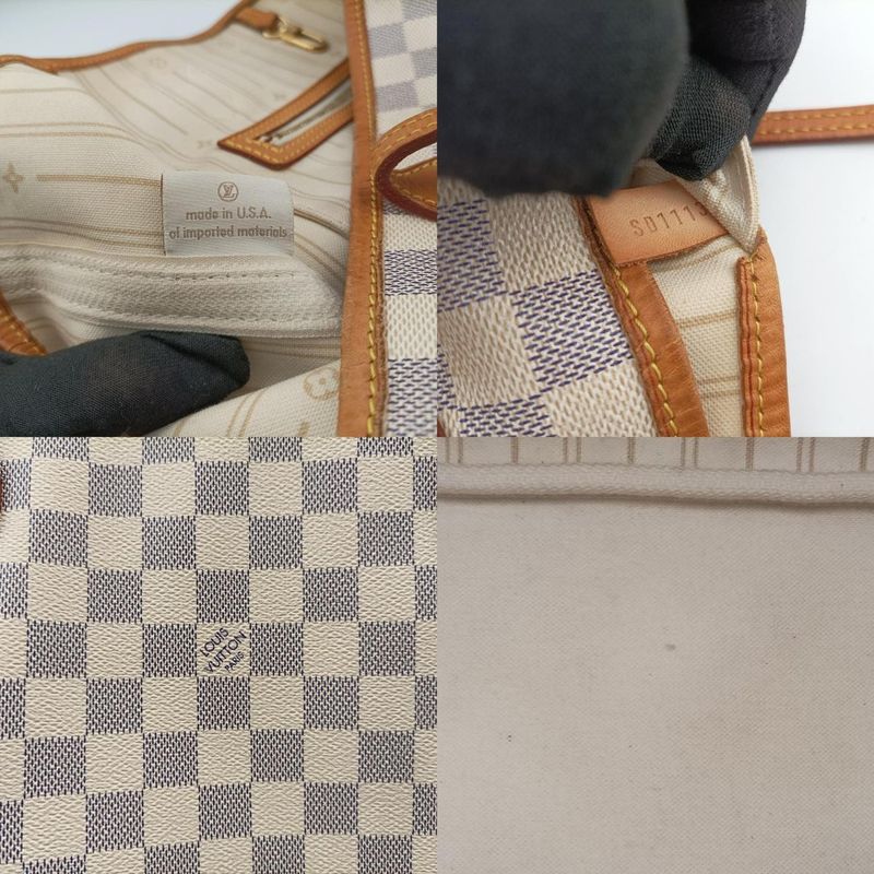 Louis Vuittonneverfull MM Azure Damier Canvas N51107 Sd1113