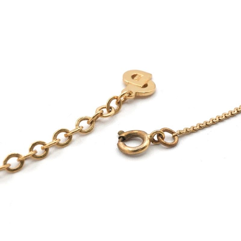 Christian Dior Necklace Pendant Choker Logo CD Vintage