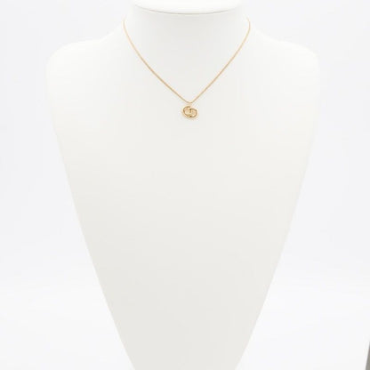 Christian Dior Necklace Pendant Choker Logo CD Vintage