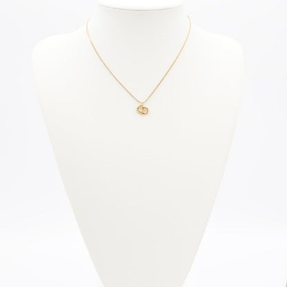 Christian Dior Necklace Pendant Choker Logo CD Vintage