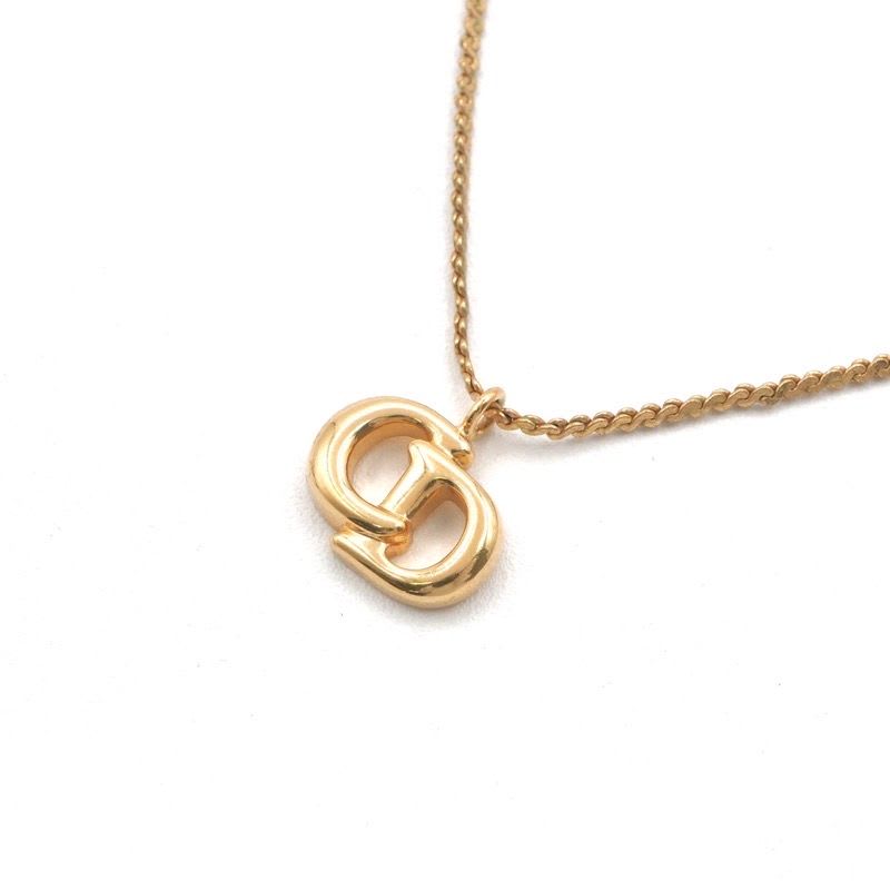 Christian Dior Necklace Pendant Choker Logo CD Vintage