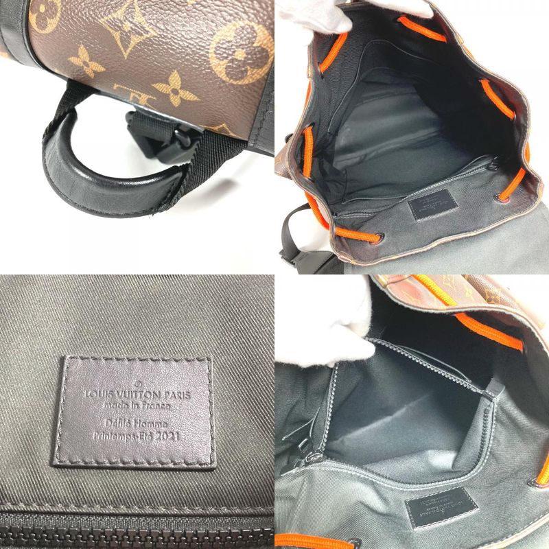 Louis Vuitton Backpack Sac Christopher PM Canvas Brown