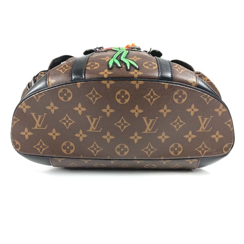 Louis Vuitton Backpack Sac Christopher PM Canvas Brown