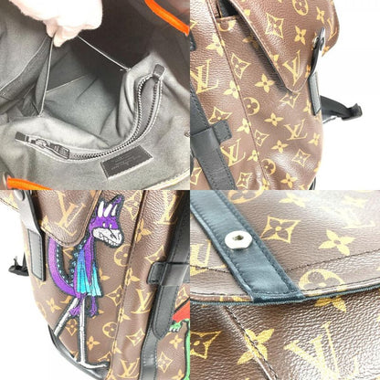 Louis Vuitton Backpack Sac Christopher PM Canvas Brown