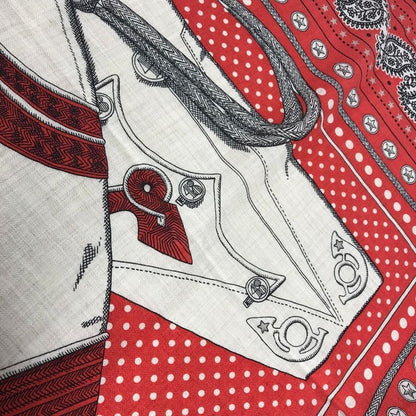 Hermes Scarf Carre Geant 140 Cashmere Red