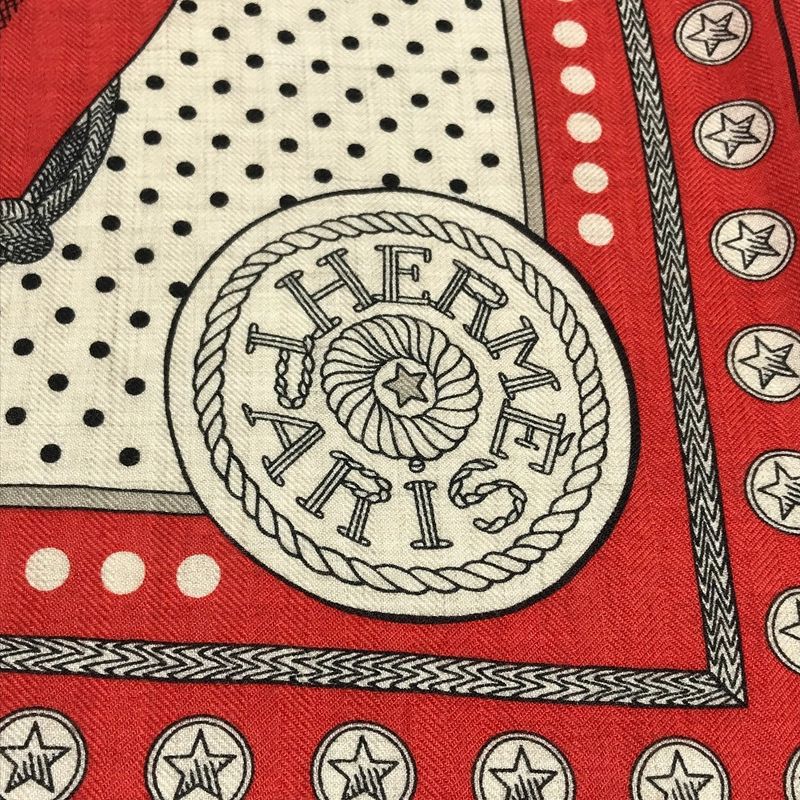 Hermes Scarf Carre Geant 140 Cashmere Red