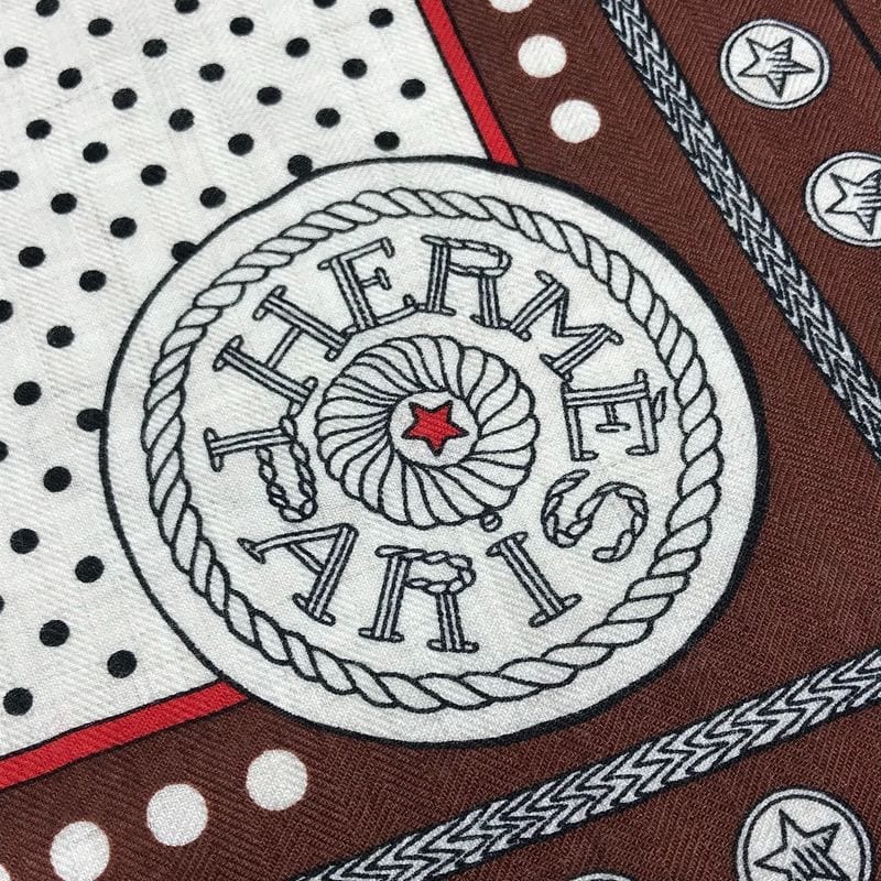 Hermes Scarf Carre Geant 140 Cashmere Brown