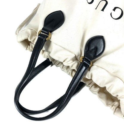 Gucci Shoulder Bag Chateau Marmont Drawst Ring Tote Bag 552403 Leather Canvas