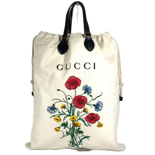 Gucci Shoulder Bag Chateau Marmont Drawst Ring Tote Bag 552403 Leather Canvas