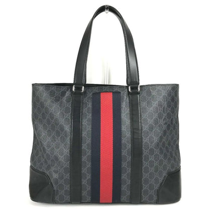Gucci Shoulder Bag GG Supreme Sherry Line 495560 GG Supreme Canvas Black