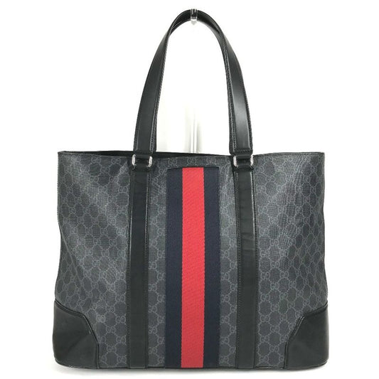 Gucci Shoulder Bag GG Supreme Sherry Line 495560 GG Supreme Canvas Black