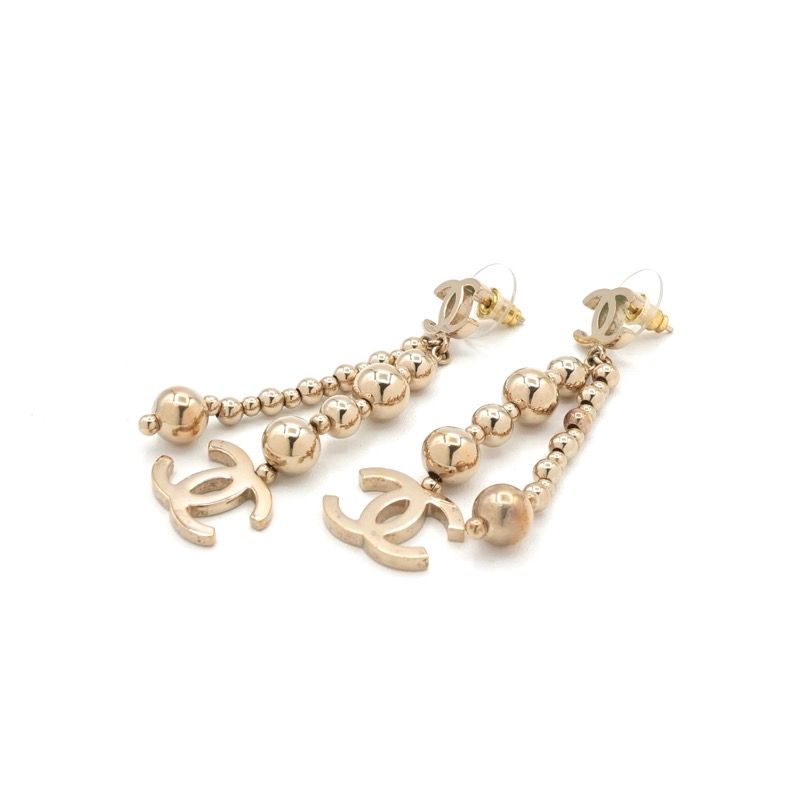 Chanel Earrings Earring Gold Coco Mark Ball
