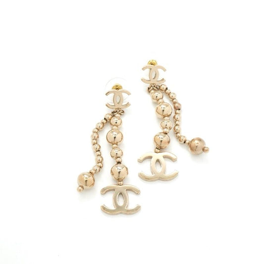 Chanel Earrings Earring Gold Coco Mark Ball