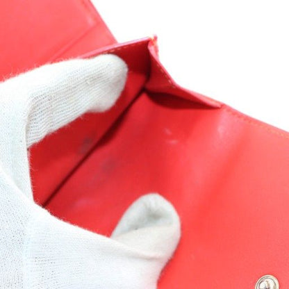 Celine Small Folded Multifunction Wallet Trifold Coin Purse Leather Beige An13