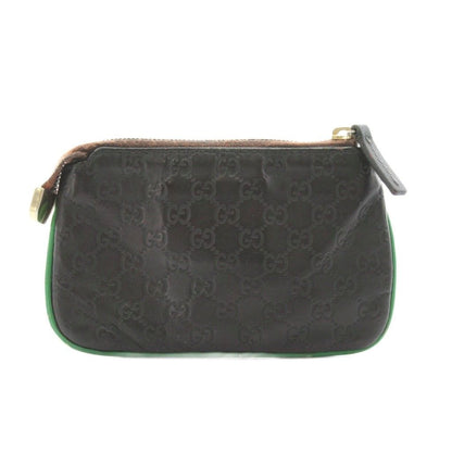 GUCCI Guccissima Coin Case Leather Black /AN14 • OH