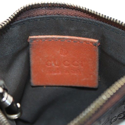 GUCCI Guccissima Coin Case Leather Black /AN14 • OH