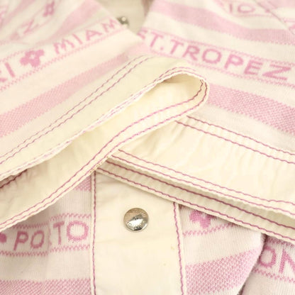 LOUIS VUITTON Polo Dress Short Sleeve Mini Cotton Pink White /NR • OS