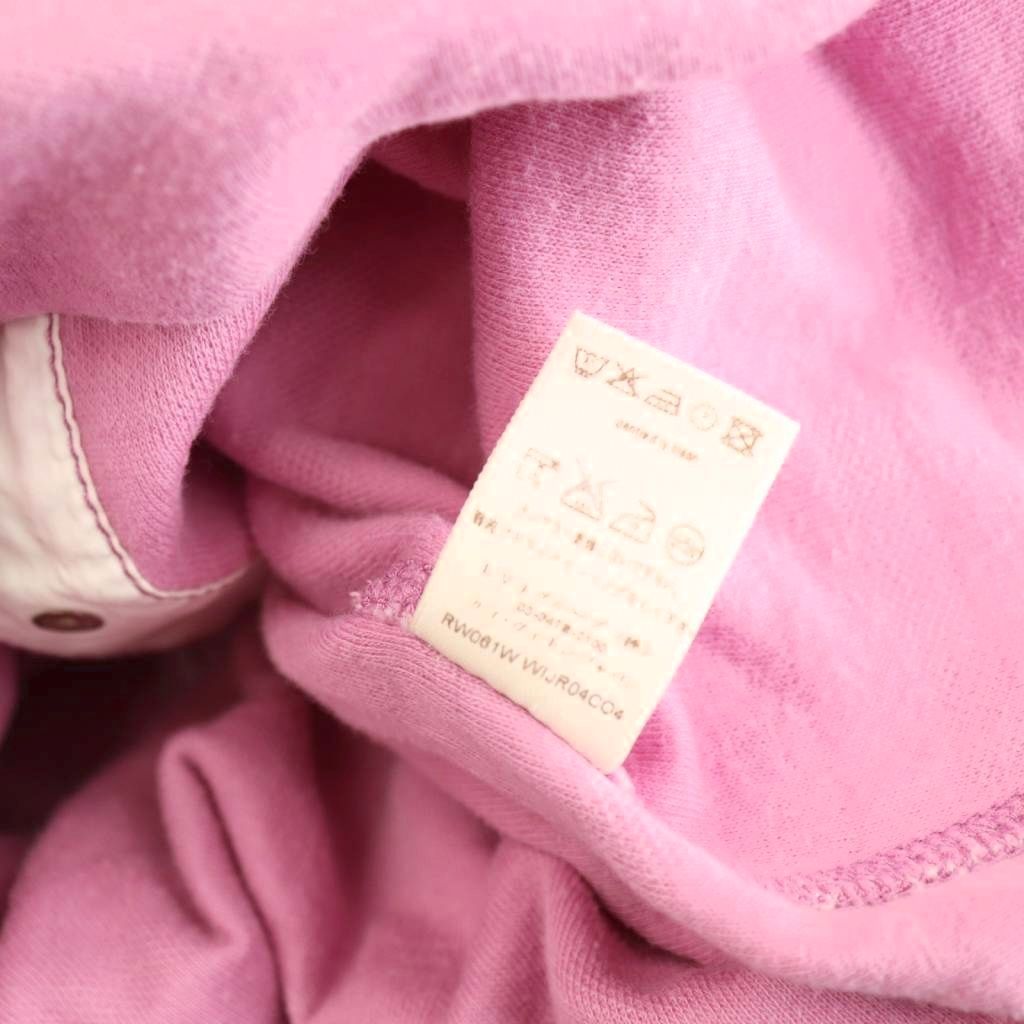 LOUIS VUITTON Polo Dress Short Sleeve Mini Cotton Pink White /NR • OS