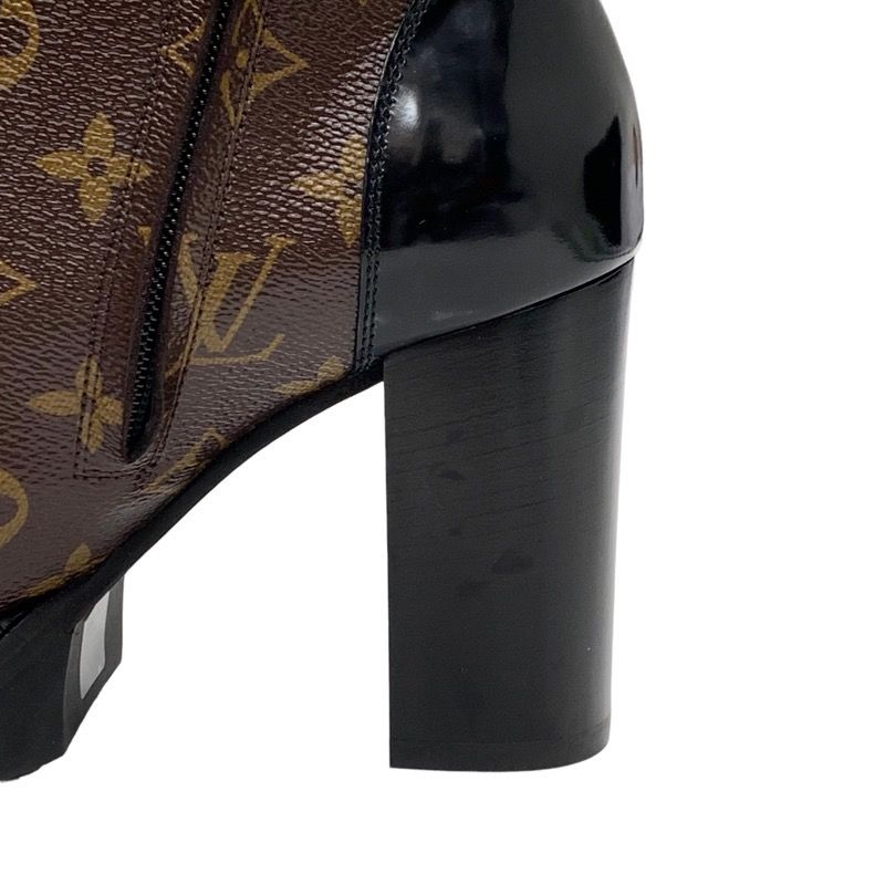 Louis Vuitton Star Trail Line Monogram Short Boots Ankle Boots Lace Up Leather