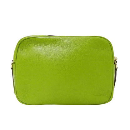 Gucci Bag Women's Brand Shoulder Bag Leather Soho Interlocking G Yellow Green