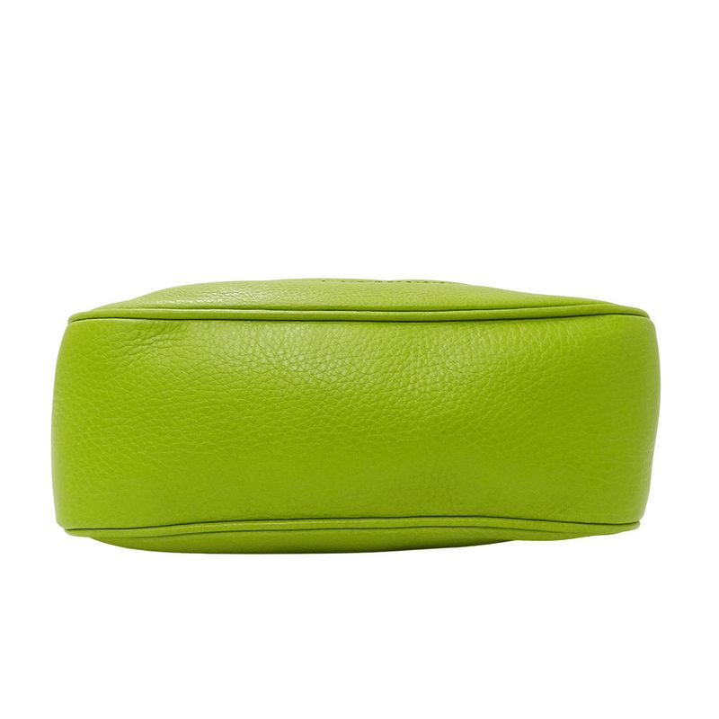 Gucci Bag Women's Brand Shoulder Bag Leather Soho Interlocking G Yellow Green