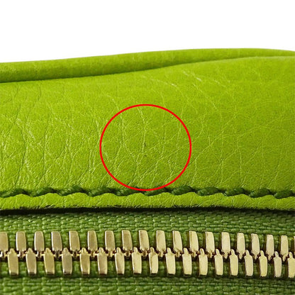 Gucci Bag Women's Brand Shoulder Bag Leather Soho Interlocking G Yellow Green