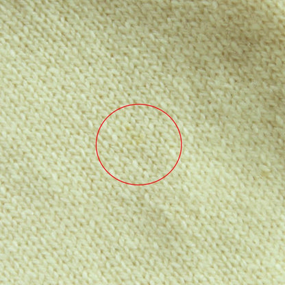 Chanel Vintage 100% Cashmere V-neck Long Sleeve Cardigan With Clover