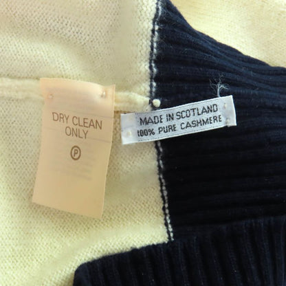 Chanel Vintage 100% Cashmere V-neck Long Sleeve Cardigan With Clover