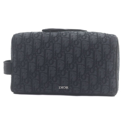 DIOR Homme 2adca474yky Oblique Rango Pouch Canvas Leather Clutch Bag With Logo