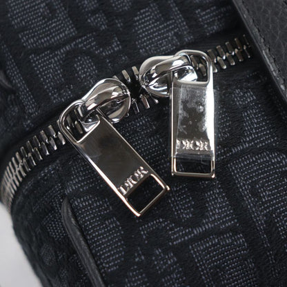 DIOR Homme 2adca474yky Oblique Rango Pouch Canvas Leather Clutch Bag With Logo