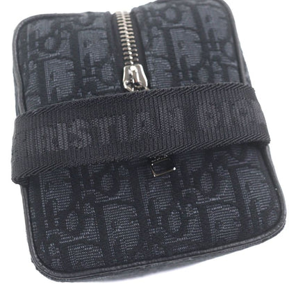 DIOR Homme 2adca474yky Oblique Rango Pouch Canvas Leather Clutch Bag With Logo