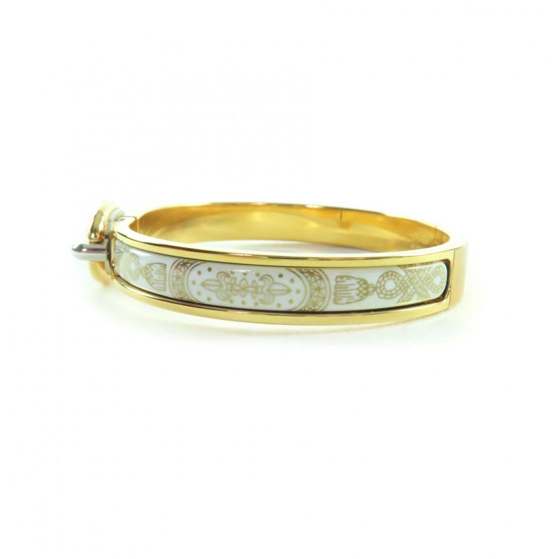 Hermes 2024 Mini Click Chaine D'ancre Grand Appara Bangle White Gold Box Storage