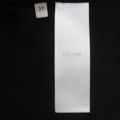 Celine 24 AW 2 C15 A805 V 100% Silk Micro Triomphe Long Sleeve Jacquard