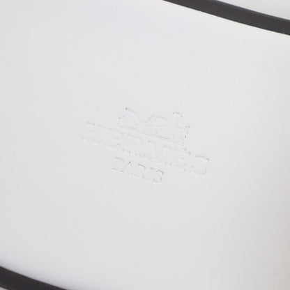 Hermes Izmir H ​​motif Leather Sandals Slide Sandals White 42 Boxes And Storage