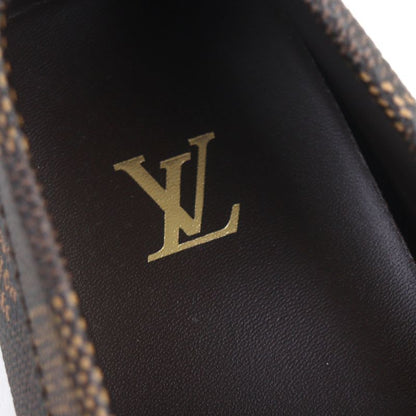 Louis Vuitton 1 Adgbg Driver Damier Grain Calf Leather Ebene Moccasin Deck