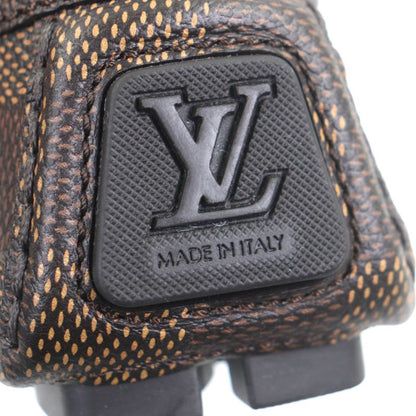 Louis Vuitton 1 Adgbg Driver Damier Grain Calf Leather Ebene Moccasin Deck