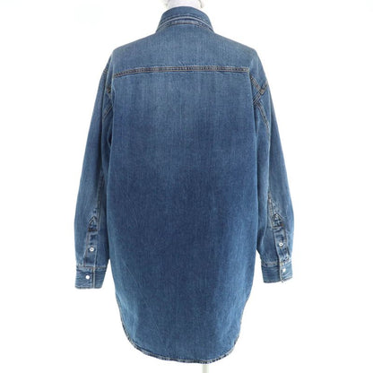 Gucci 24 SS 100% Cotton Interlocking G Brooch Filled Long Sleeve Denim