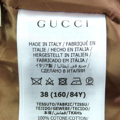 Gucci 24 SS 100% Cotton Interlocking G Brooch Filled Long Sleeve Denim