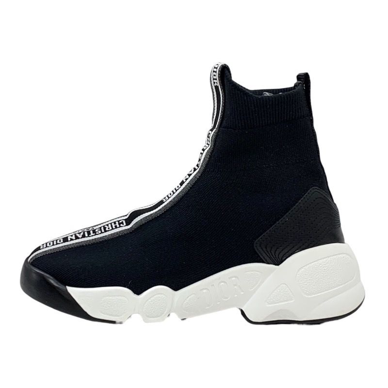 Christian DIOR Sneakers Socks Sneakers Shoes Logo Knit Black White