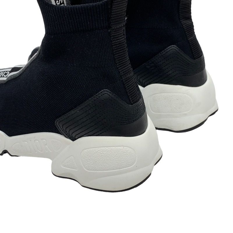 Christian DIOR Sneakers Socks Sneakers Shoes Logo Knit Black White