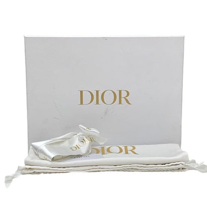 Christian DIOR Boots Short Boots Shoes Velor Shearling Navy Unused Shearling